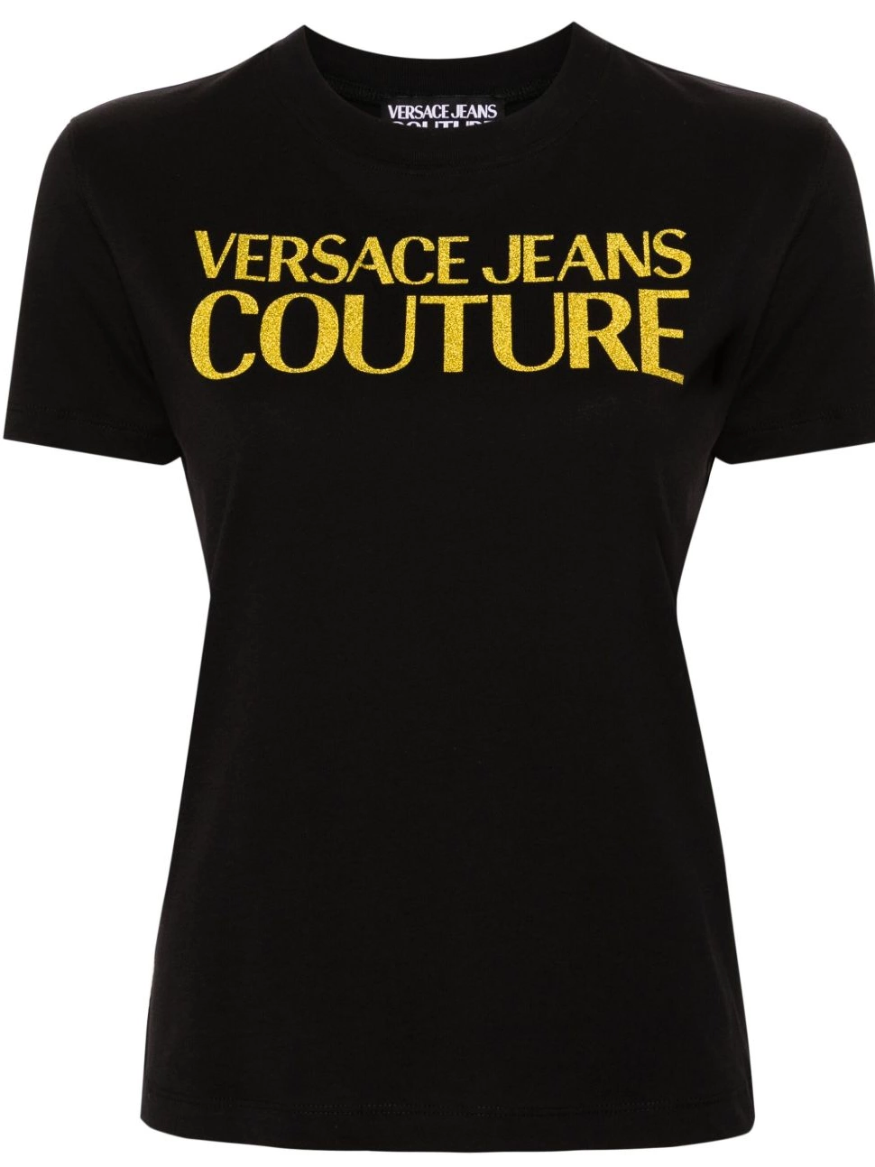 Jeans T-shirt Couture glittery-logo Versace Women cotton 0716